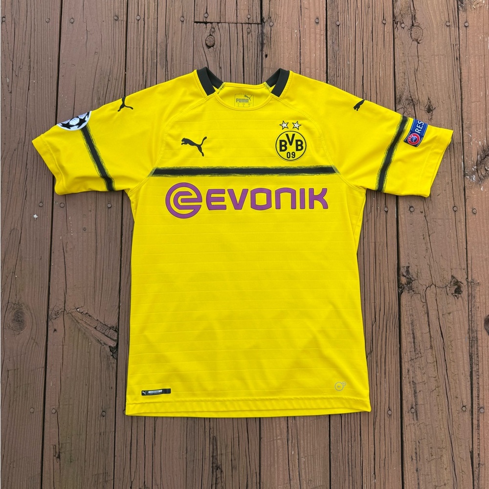 2018/19 Dortmund Home International Jersey #22 Pulisic Medium Puma BVB UCL Kit